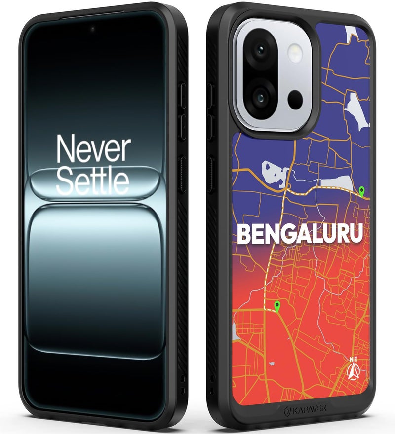 KAPAVER Back Cover Case Compatible with (Bengaluru-Black, OnePlus 13s) - Image 1