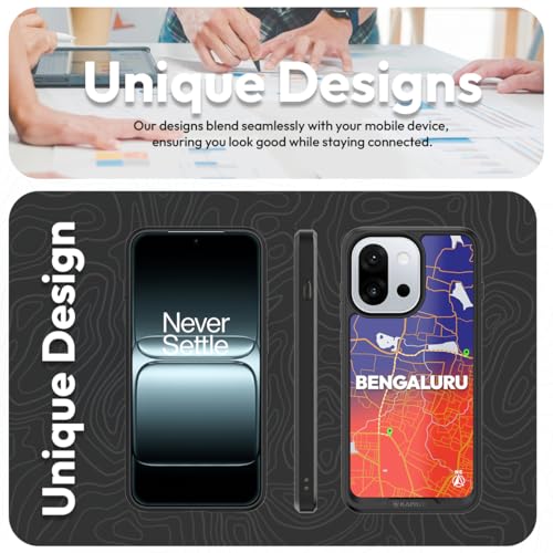 KAPAVER Back Cover Case Compatible with (Bengaluru-Black, OnePlus 13s) - Image 5