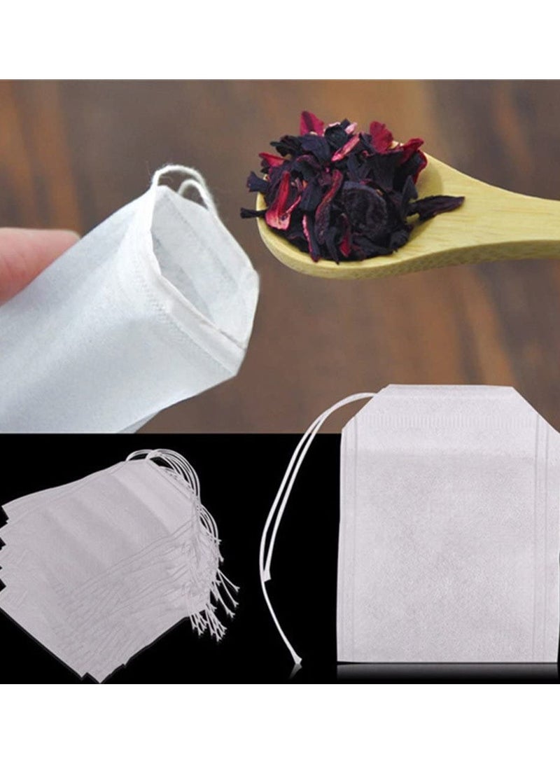 100 pcs Empty Teabags String Heat Seal Filter Paper Herb Loose Tea Bag - Image 2