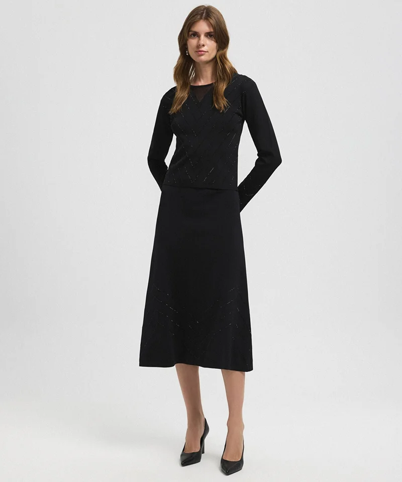 Ipekyol Rhinestone Knit Top