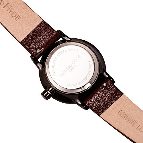 VICTORIA HYDE Retro Women Watches Small Dial Analog Quartz Detachable Genuine Leather Strap Ladies Wristwatch Gifts for Her Coffee - Image 3