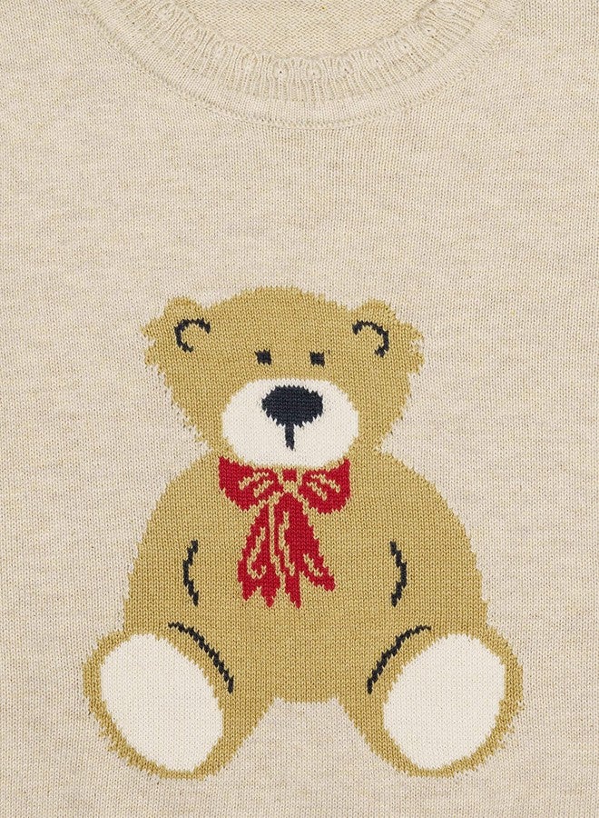 Hamleys H By Hamleys Baby-Girl's Casual Cotton Sweater (BGHAAB40_Cream_3-6M) - Image 3
