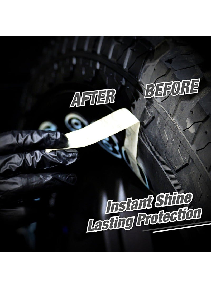 500 مل ملمع إطارات السيارات والدراجات والشاحنات، ملمع إطارات نظيف ومتألق من جاودا - Image 3