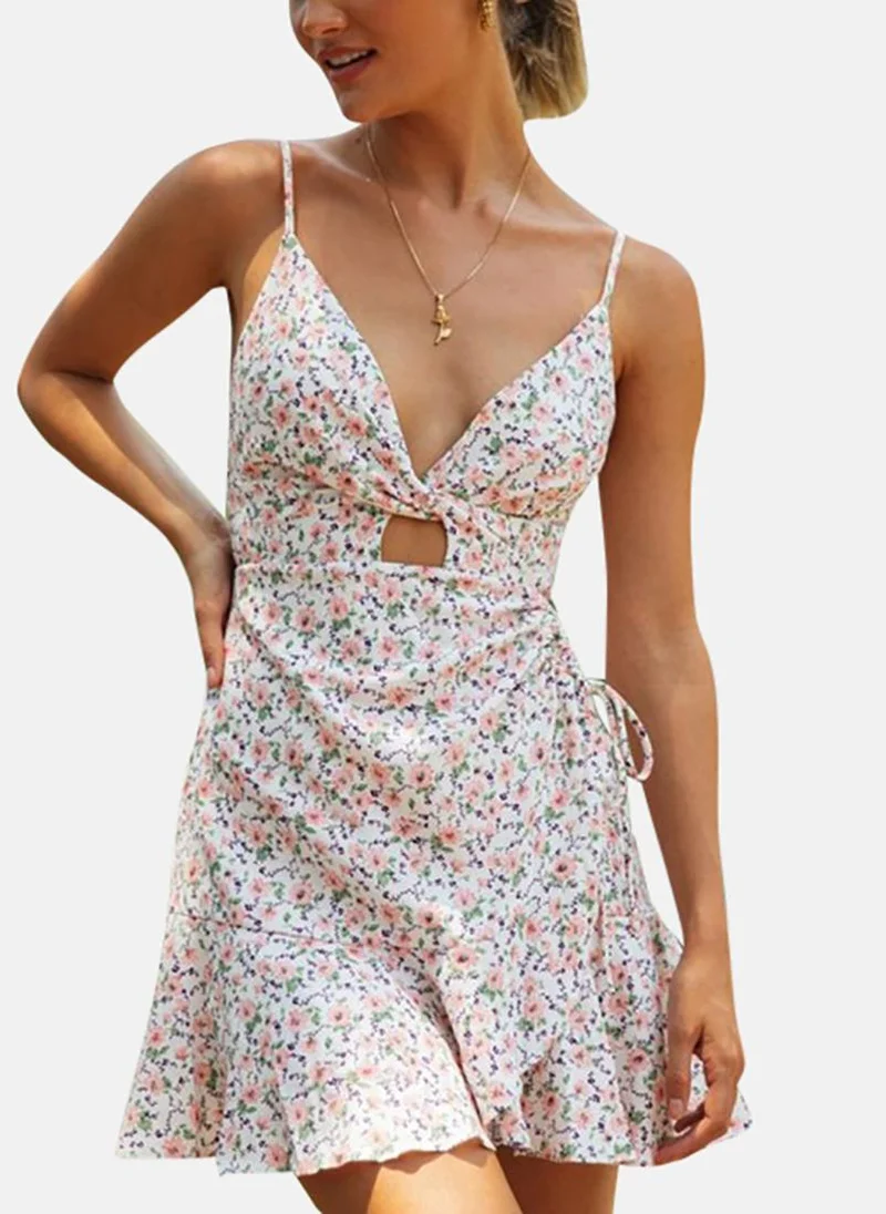 YUNIQEE Floral Cutout Dress