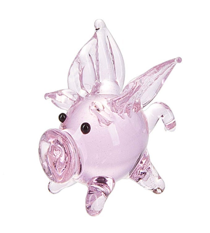PINK FLYING PIG MINIATURE WORLD