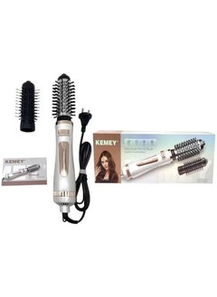 KEMEY Kemei Professional 2 in 1 Rotating Hair Dryer Brush Hot Air Brush 800W Curling Iron Hair Styler Negative Ionic Ceramic Hair Dryer -km 8024  - Image 1