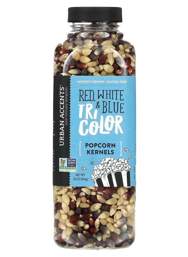 URBAN ACCENTS Popcorn Kernels Red White & Blue Tricolor  16 oz (454 g)