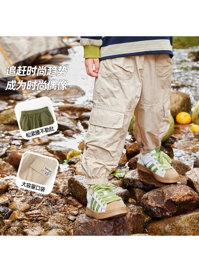 Doodle Home kids Cargo Pants - Summer Outdoor Boys' Running Pants & Lightweight Girls' Mosquito-repellent Trousers - Image 2