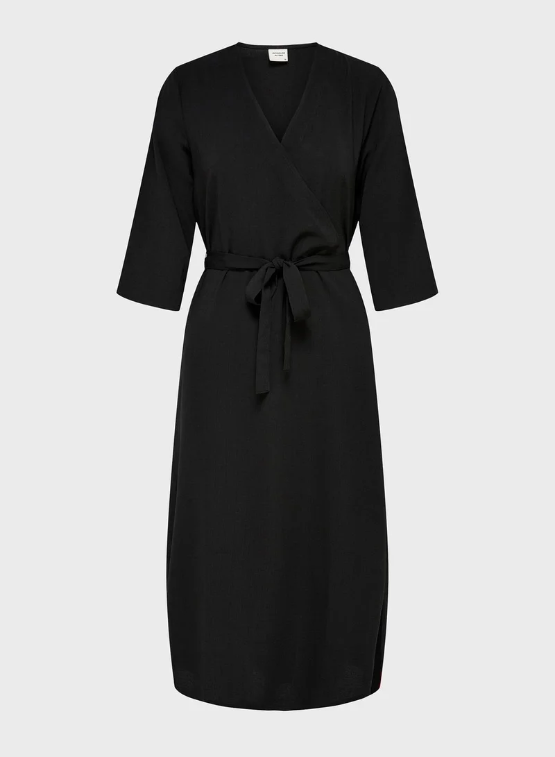 Jacqueline de Yong Printed Wrap Dress