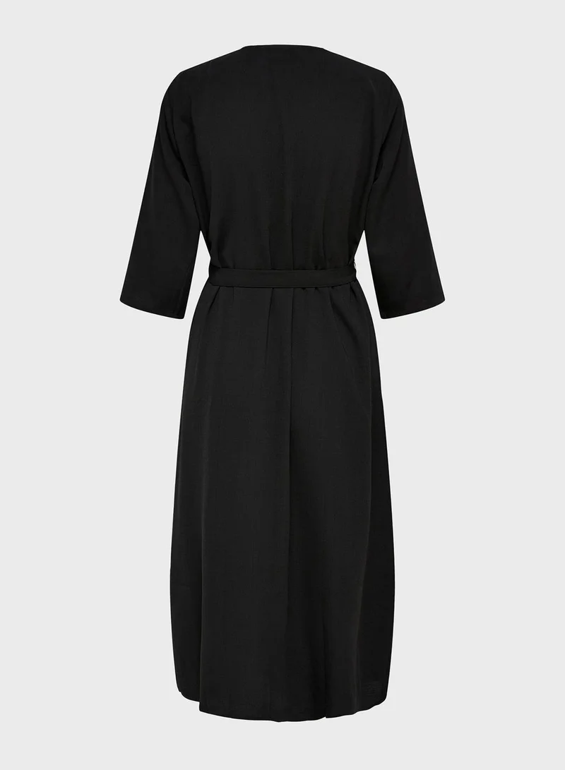 Jacqueline de Yong Printed Wrap Dress