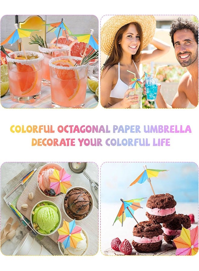 إكسسوارات الكوكتيل للمشروبات، 80 قطعة زينة حفلات الكوكتيل تشمل مظلات للمشروبات، أدوات تقليب وتحريك، قش ورقي قابل لإعادة الاستخدام، أعواد شرارة لتزيين حفلات الشاطئ الصيفية للمشروبات - Image 5