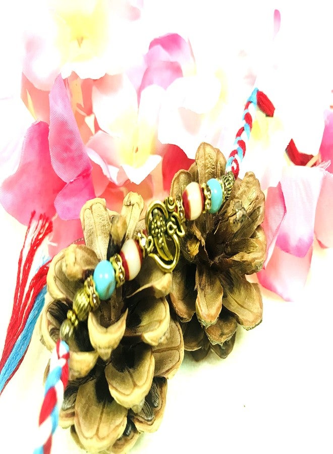 Evisha Ganesh Rakhi With Bhabhi Rakhi Lumba Cuda Hanging Rakhi For Brother | Rakhi Combo-90-Kada-30 | rakhi || rakhi set || rakhi for brother - Image 2