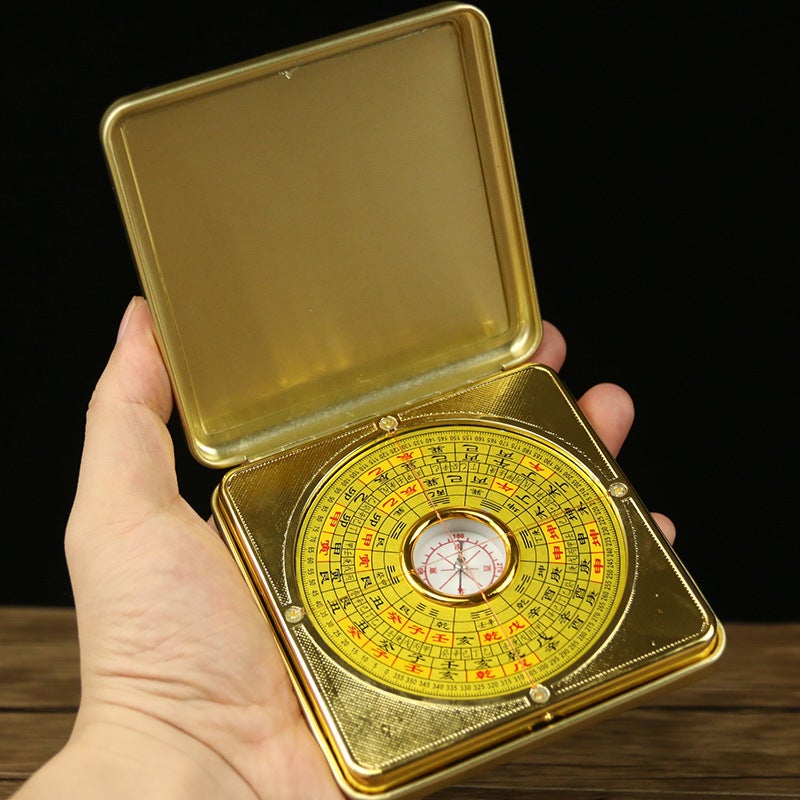 Alloy Feng Shui Compass with Lid - Image 1