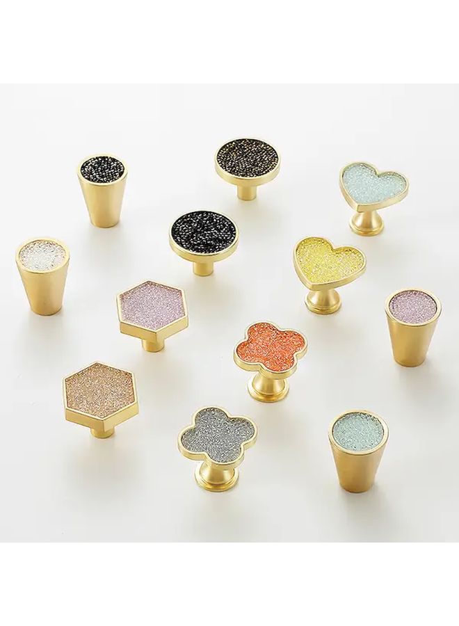 Glitter Blue European Drawer Pull Cone Shape Knob Nordic Furniture Minimalist Cabinet Handle One Hole - Image 1
