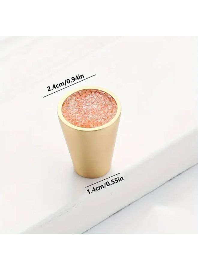 Glitter Blue European Drawer Pull Cone Shape Knob Nordic Furniture Minimalist Cabinet Handle One Hole - Image 2