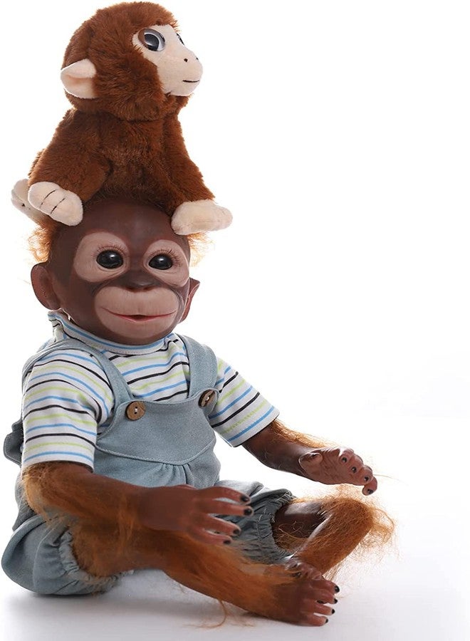 ZIYIUI-US Realistic Reborn Baby Dolls Monkey Boy, 21 Inch Lifelike Soft Silicone Vinyl Real Toddler Girl Baby Dolls with Clothes Gift for Kids Age 3+ - Image 5