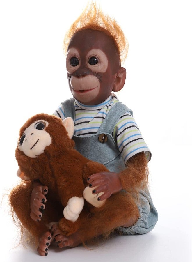 ZIYIUI-US Realistic Reborn Baby Dolls Monkey Boy, 21 Inch Lifelike Soft Silicone Vinyl Real Toddler Girl Baby Dolls with Clothes Gift for Kids Age 3+ - Image 2