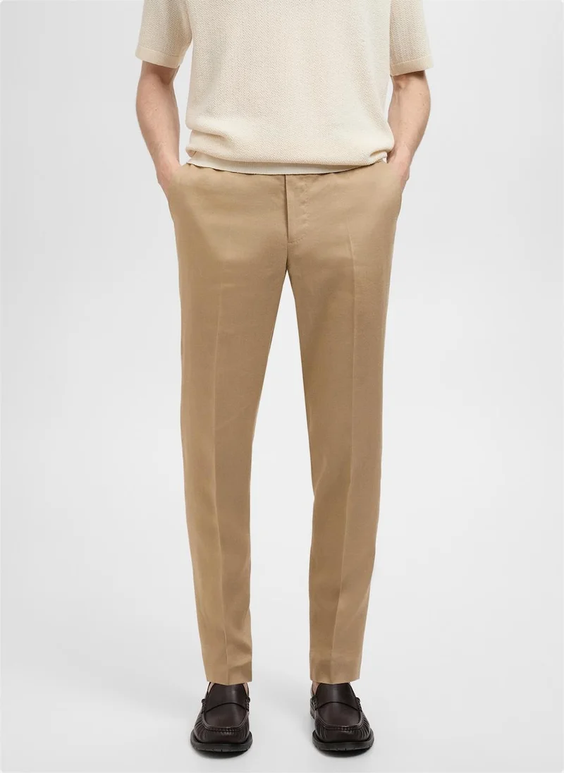 Mango Man Casual Slim-Fit Pants