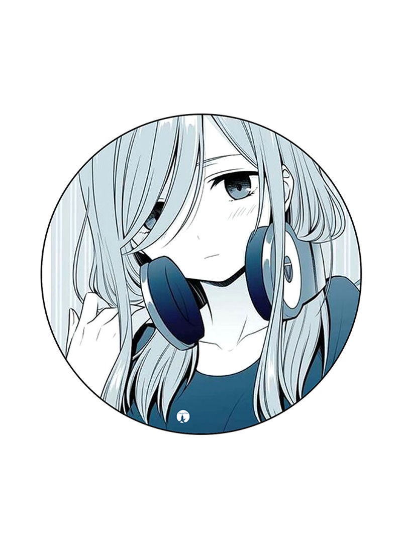 RKN A Girl Printed Mouse Pad Multicolour