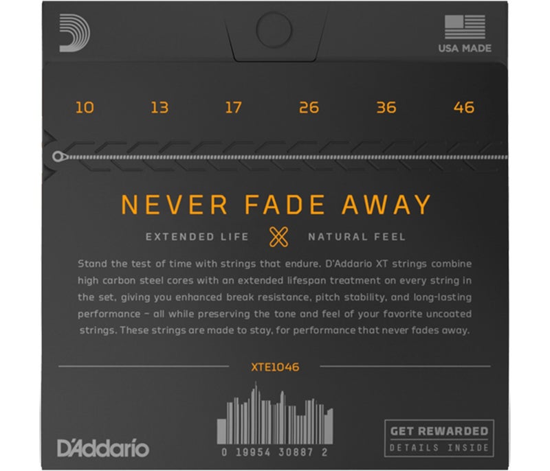 Daddario XTE1046 XT Nickel Plated Steel Electric Guitar Strings Regular Light - 10-46 - Image 2