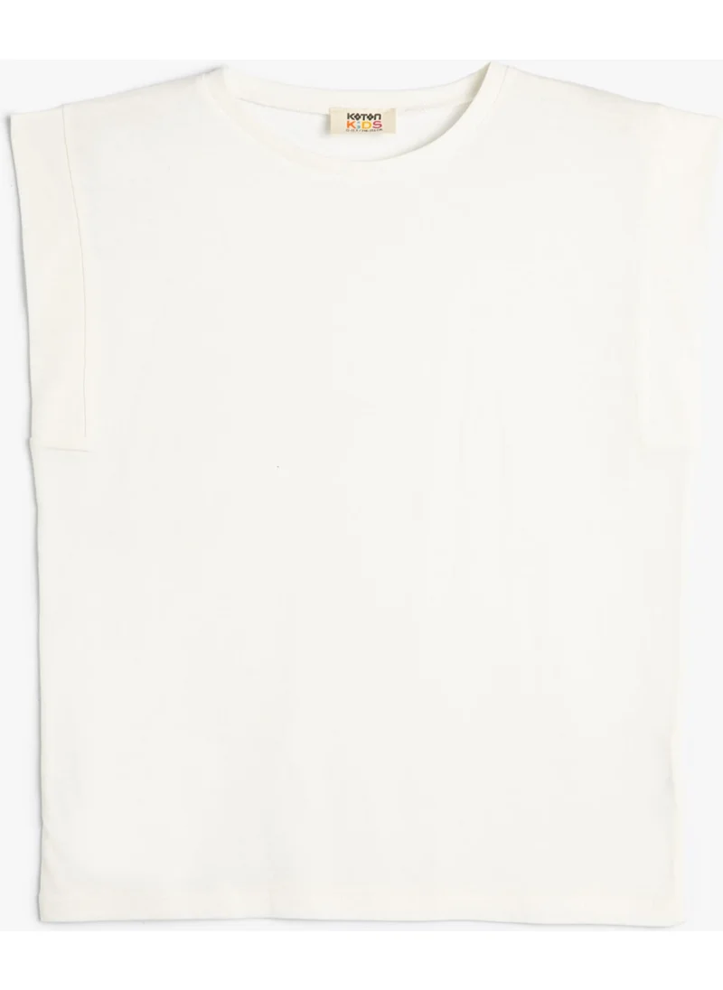 KOTON Basic T-Shirt Crew Neck Sleeveless Cotton