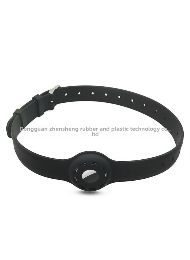 Generic - Suitable For AirTag Dog Collar Positioning Tracker Case For Apple Tracker Collar Case-Color:Black-Applicable Model:Large 535*40*20mm - Image 1