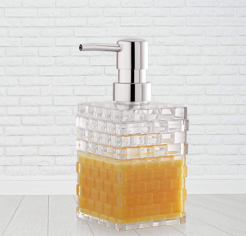 Bekner Cuboid Shaped Liquid Soap & Handwash Dispenser Bottle for Kitchen & Bathrooms (Capacity:400 mL, Random Colors, Qty:1) - Image 1