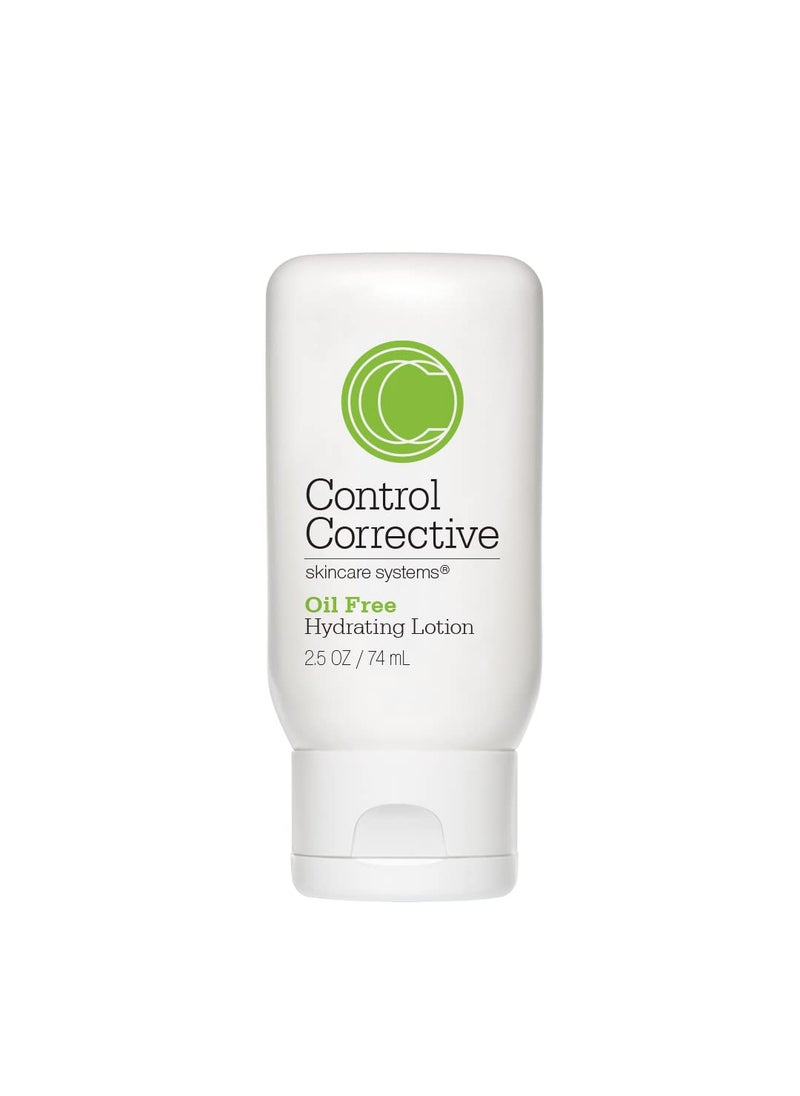 CONTROL CORRECTIVE SKIN CARE SYSTEMS - CONTROL CORRECTIVE Oil Free Hydrating Lotion, 2.5 Oz - Lightweight, Silky, Non-Comedogenic, Oil-Free, Facial Moisturizer, Leaves Skin Hydrated And Glowing, Calms, Purifies, Tones, Repairs, Balances - Image 1