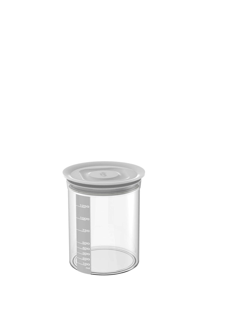 Biesse Plastic Round airtight storage with graduated scale 1L - Image 2