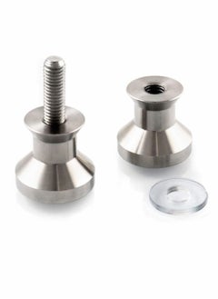 Y&D Shower Glass Door Handles, 304 Stainless Steel Bathroom Pull Knob with Stain Finish for Solid Back-to-Back Double-Sided Handle  - Image 4