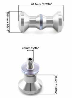 Y&D Shower Glass Door Handles, 304 Stainless Steel Bathroom Pull Knob with Stain Finish for Solid Back-to-Back Double-Sided Handle  - Image 5