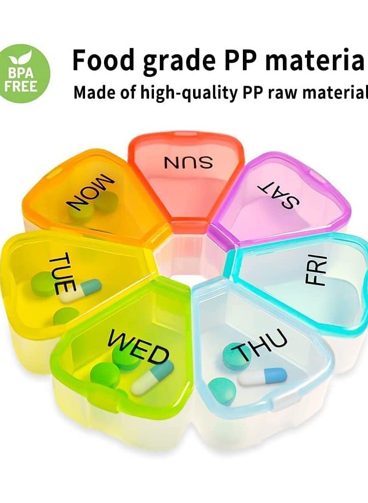 Zikra Weekly 7 Day Large Pill Organizer, Travel Pill Box, Pill case, Medicine Organizer, Pill Container, Pill Box 7 Day, Pill Dispenser, Medication Organizer, Pill Organizer Weekly - Image 3