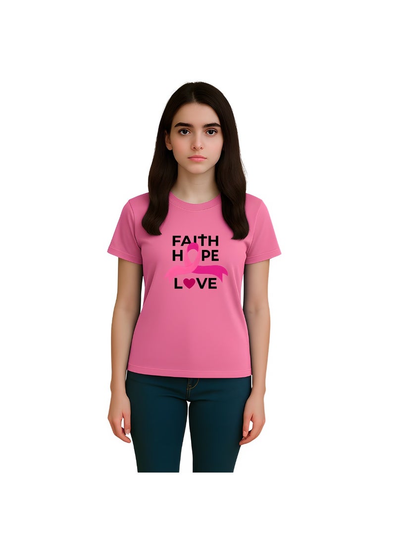 PRINTSHOP4ME PinkCancer Awareness T-shirts For Men And Women - Image 2