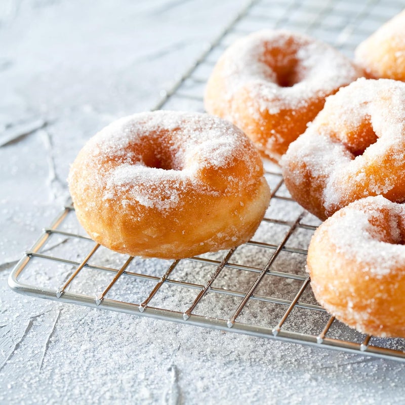 Adcraft Commercial Donut Frying Screen Made of Nickel Plated Wire Mesh for Donut Fryers, 17" x 25", Silver - Image 2