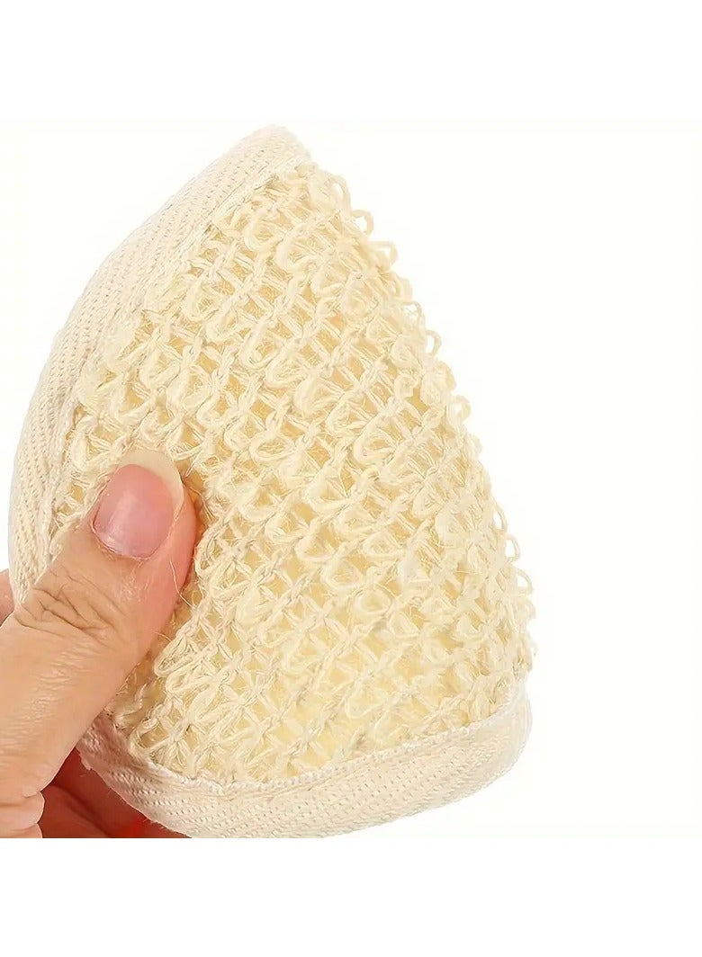 Ucanbe Set of 2 Natural Loofah Exfoliating Pads - Dual-Sided Body & Face Scrubbing Sponges for Shower - Image 3