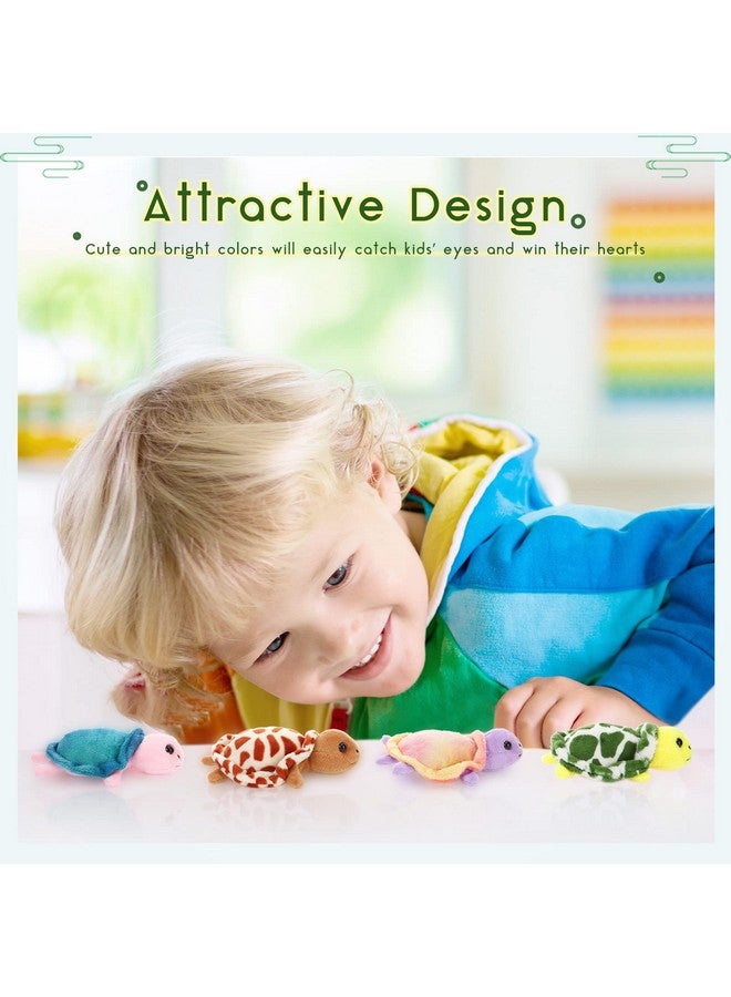 Aoriher 5 Pieces Plush Turtle Set 12 Inch Stuffed Sea Turtle Mom With 4 Little Plush Turtles Soft Plush Stuffed Animal Toys Tortoise Hugging For Birthday Party Favors Easter, Christmas (Vivid Style) - Image 5