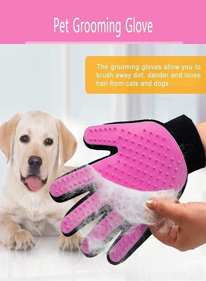 PET FUN® Palm Shampoo Glove for Pet Bathing & Grooming - Soft Rubber Scrubber for Dogs & Cats (Pink) - Image 3