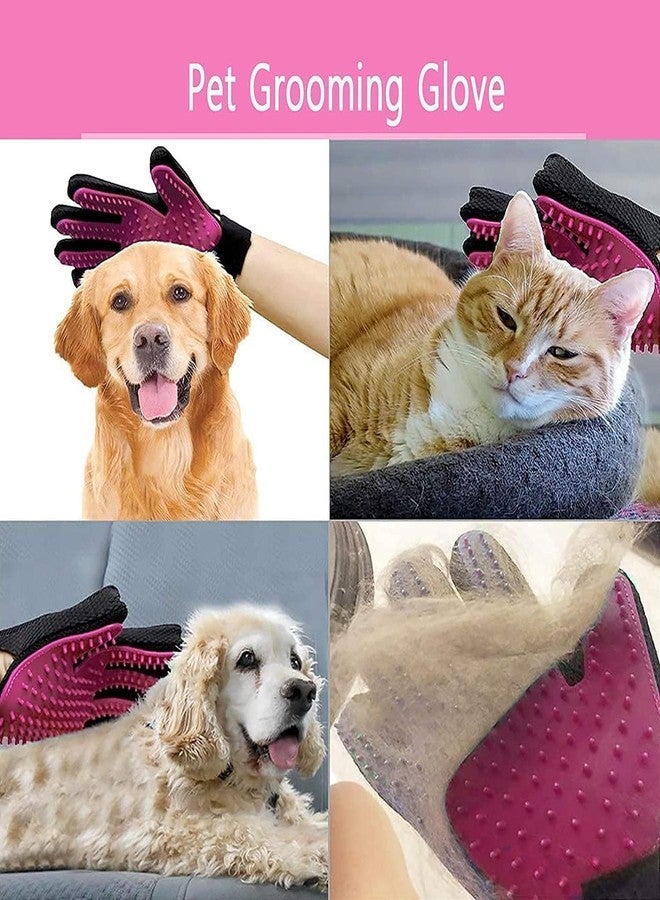 PET FUN® Palm Shampoo Glove for Pet Bathing & Grooming - Soft Rubber Scrubber for Dogs & Cats (Pink) - Image 5