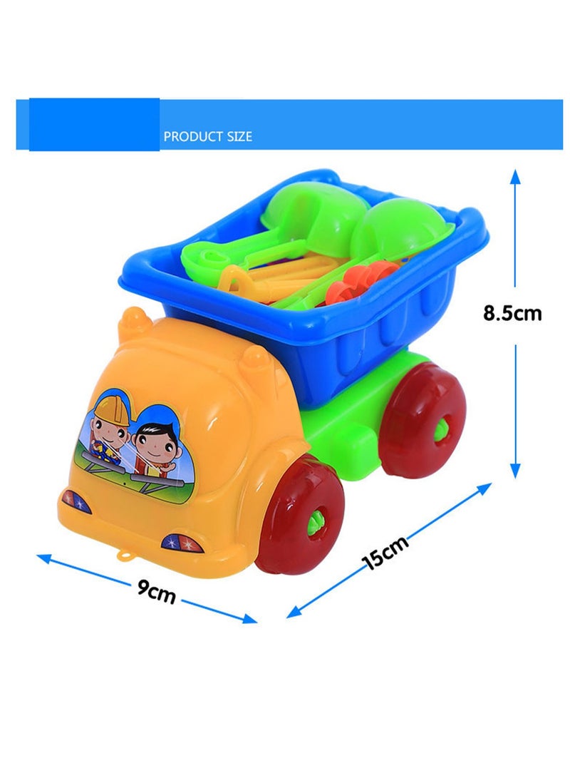 Three-Piece Random Colors Beach Summer Outdoor Toy Car, Reusable Sandbox for Kids - Image 3