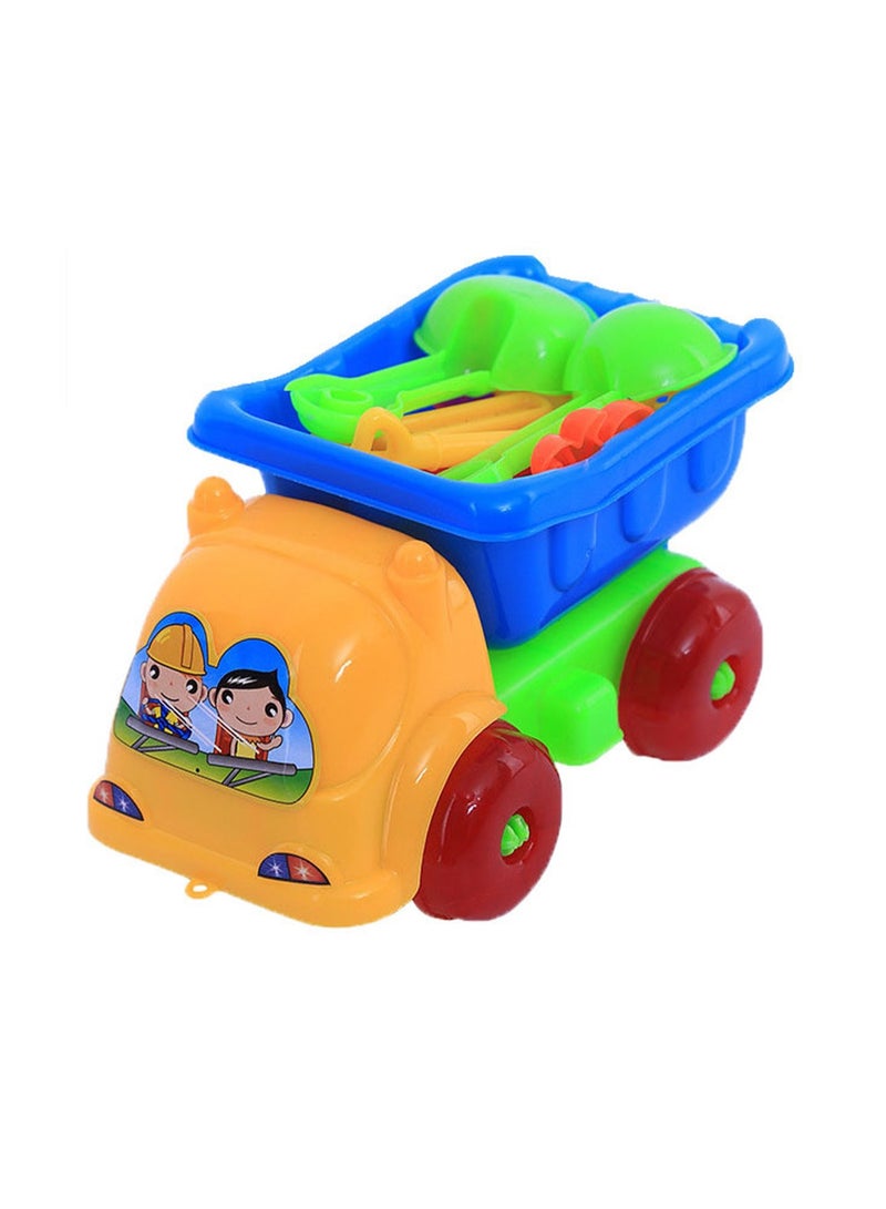 Three-Piece Random Colors Beach Summer Outdoor Toy Car, Reusable Sandbox for Kids - Image 2