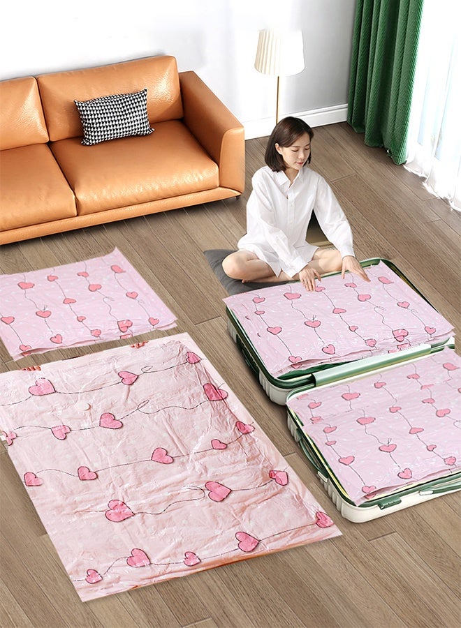 DUNISO Vacuum Storage Bags Pack of 6 (2 pieces 100cm*70cm + 2 pieces 80cm*60cm + 2 pieces 70cm*50cm) Reusable Space Savers With Hand Pump For Travel Packing And Home Storage - Image 5