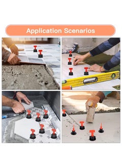 FLAMINGO ENTERPRISE FLAMINGO ENTERPRISE 50 pcs Reusable Tile Leveling System kit Tile Leveller Spacer with Special Wrench  - Image 4