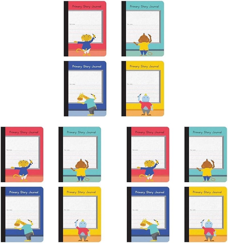 Oxford Primary Composition Notebooks, Kids Handwriting & Drawing Story Journal, Pre-K, Grades K-2, 100 Sheets/200 Pages, 9 3/4 x 7 1/2, (63784) (Pack of 12) - Image 1