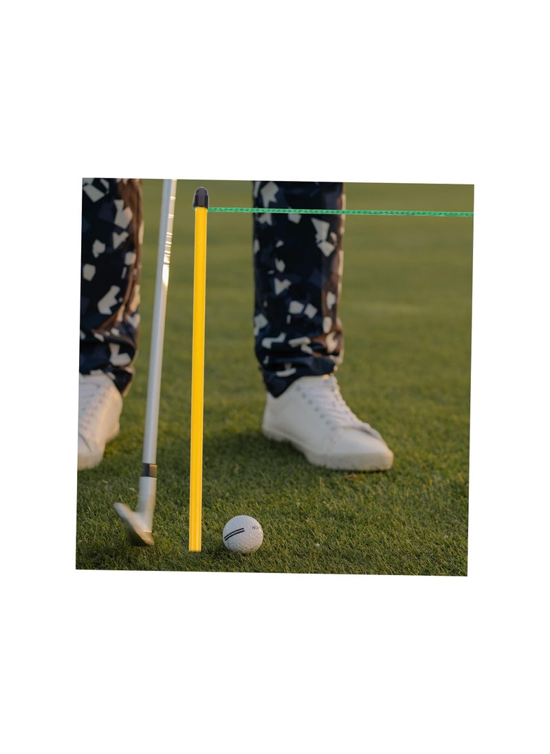SYOSI - Golf Putting Trainer, Golf Putting Alignment Tool with Guide String, Portable Golf Putting Alignment Line, Adjustable Putting String Training Kit, Lightweight Putting Aid Golf for Parks Lawn(1 pack) - Image 1