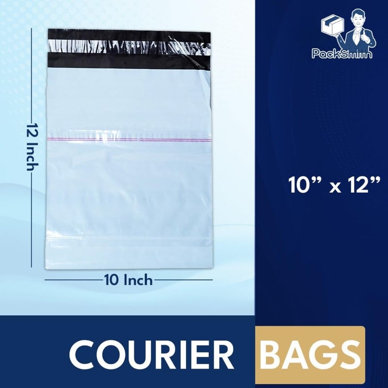 PackSmith Courier Bag 10x12 Inches (Pack of 100) | Temper Proof Plastic Polybags with Sealing POD for E-Commerce, Shipping & Packing | Waterproof, Tear-Resistant, Self Adhesive Envelopes - Image 3
