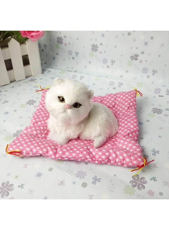 Realistic Simulation Model An Animal/plant - Toy For Children's Play-Color:Beige Seal Siamese Cat - Image 3