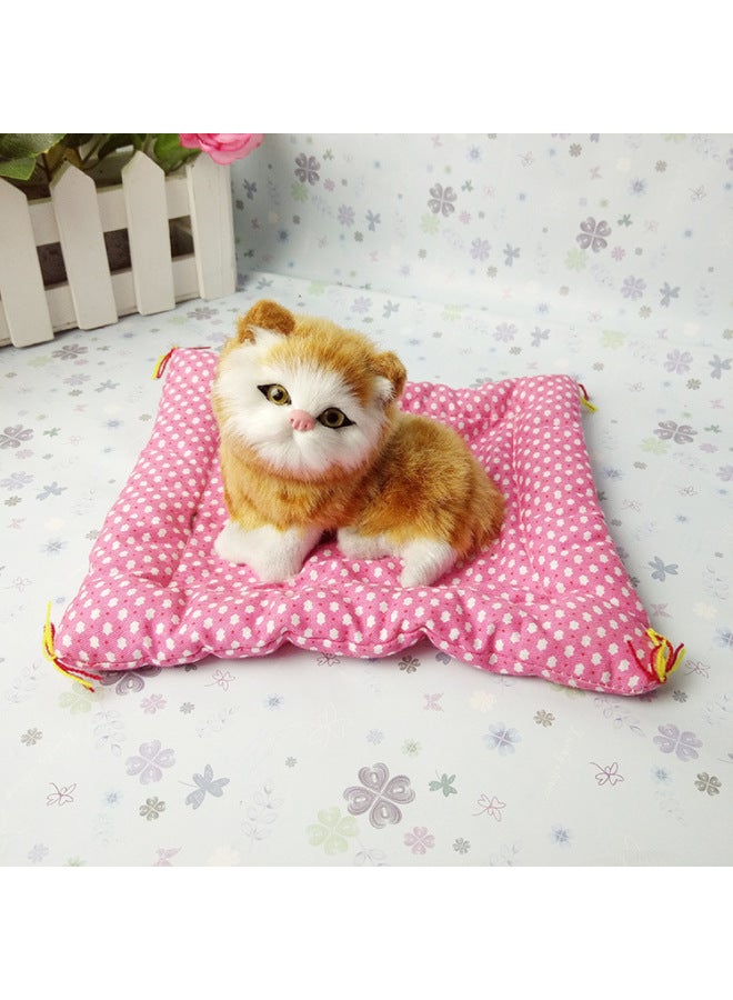 Realistic Simulation Model An Animal/plant - Toy For Children's Play-Color:Beige Seal Siamese Cat - Image 4