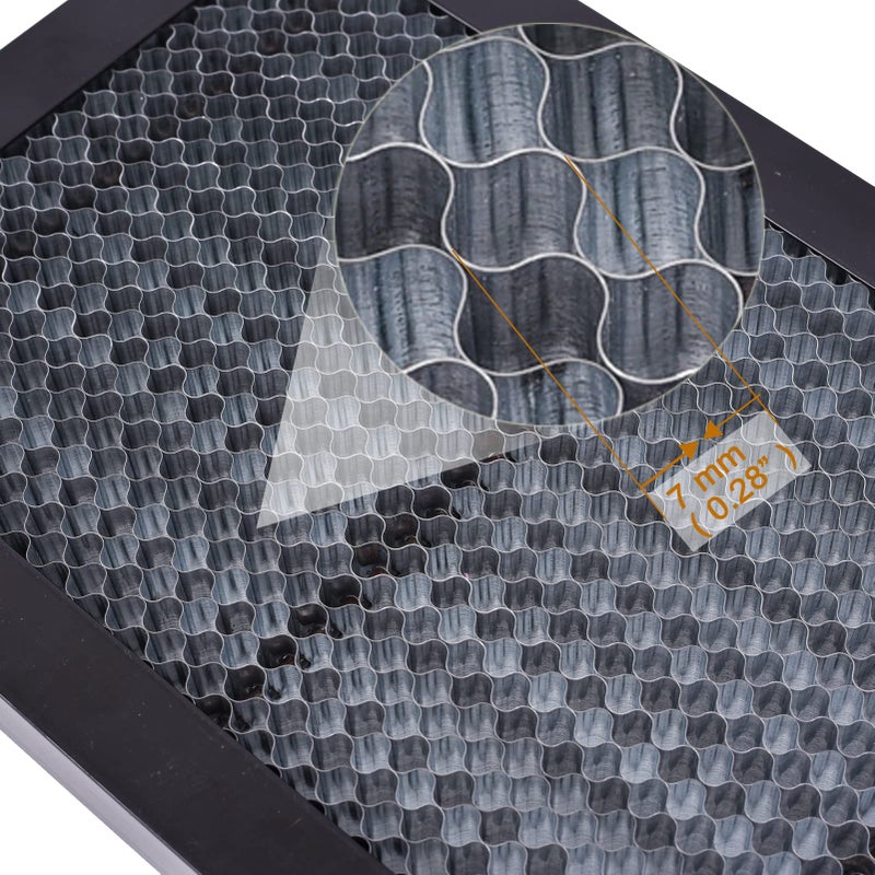 XLNT TECH Laser Honeycomb Working Table 11.81" Ã— 7.87" Ã— 0.87(200mm x 300mm x 22mm) Panel Board Platform used for Multil-brand Engraving Machine. - Image 3