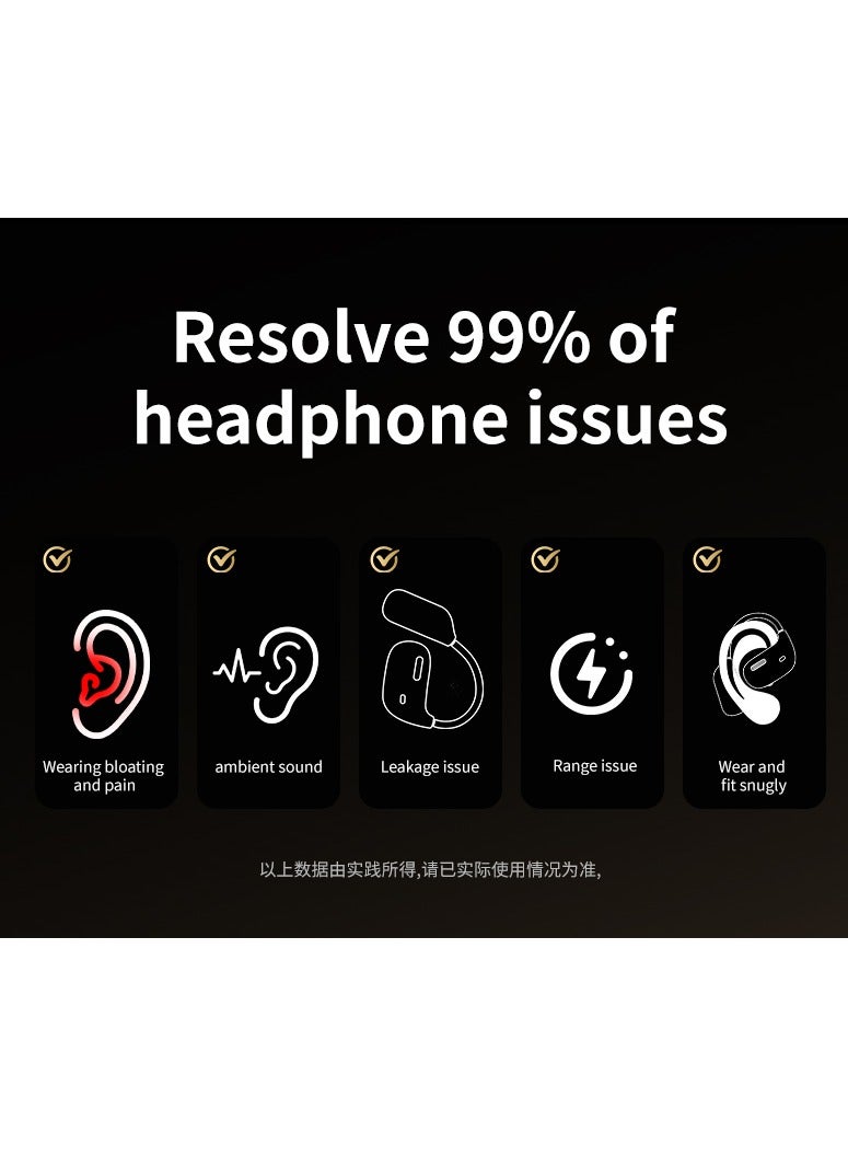GENAW LX-80 Wireless Earbuds & Earphones Bluetooth 5.4, Military Grade Heavy Duty, ANC+ENC Noise Cancelling, OWS Ear-Hook Sports Design, 134-Language Real-Time Translator, Smart Color Screen, Hi-Fi Sound, Touch Control, 7-8H Playtime, Fast Charging For Saudi Arabia - Image 4