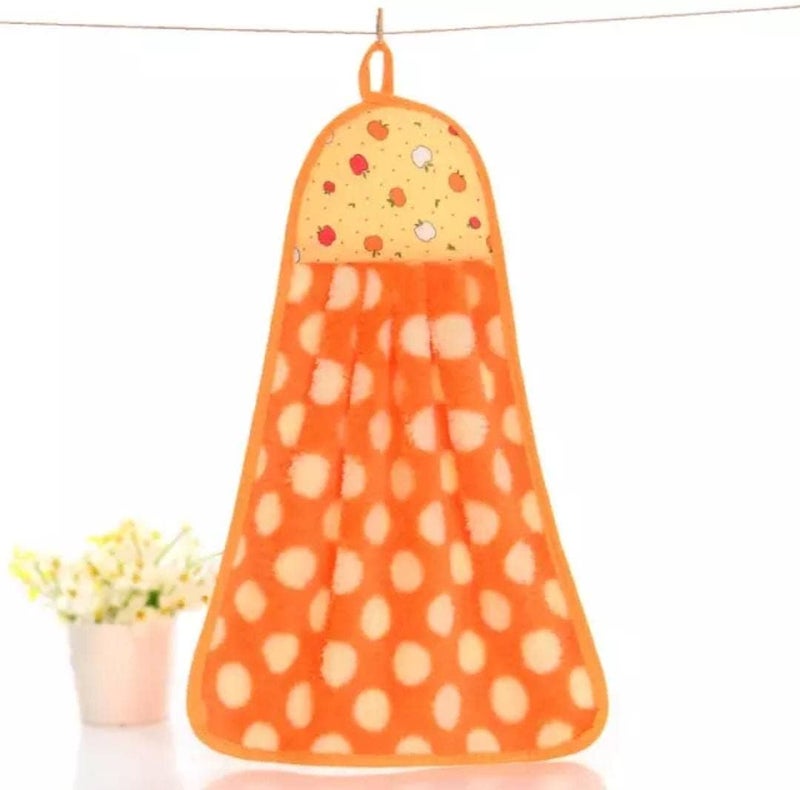 Microfiber wash Basin Hanging Hand Kitchen Towel Napkin with Ties || Size (30cmx40 cm)|| Set of 6 Multicolor - Image 3